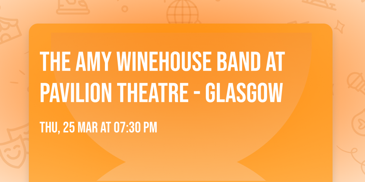 The Amy Winehouse Band at Pavilion Theatre - Glasgow