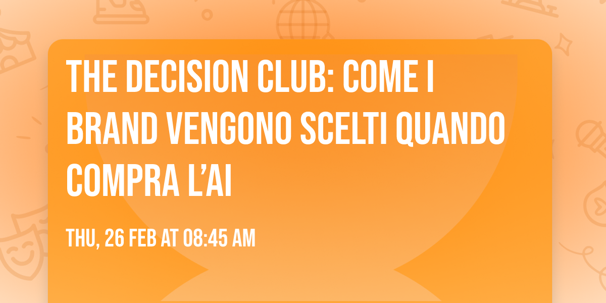 The Decision Club: come i brand vengono scelti quando compra l\u2019AI