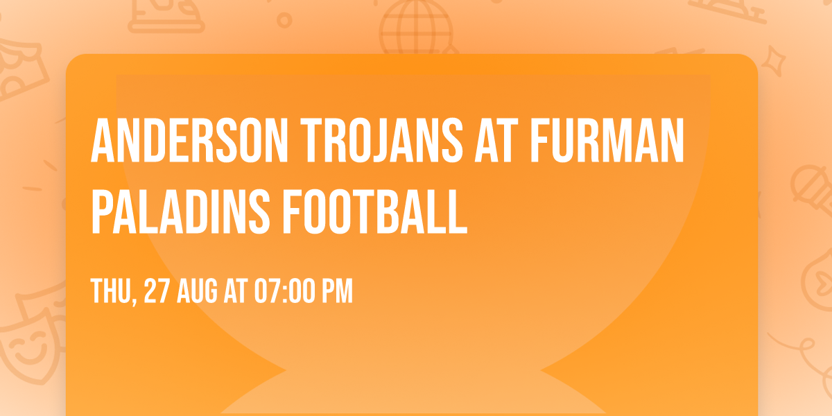 Anderson Trojans at Furman Paladins Football