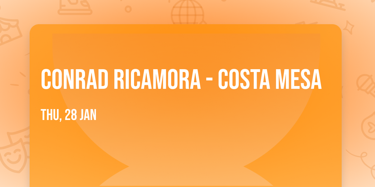 Conrad Ricamora - Costa Mesa
