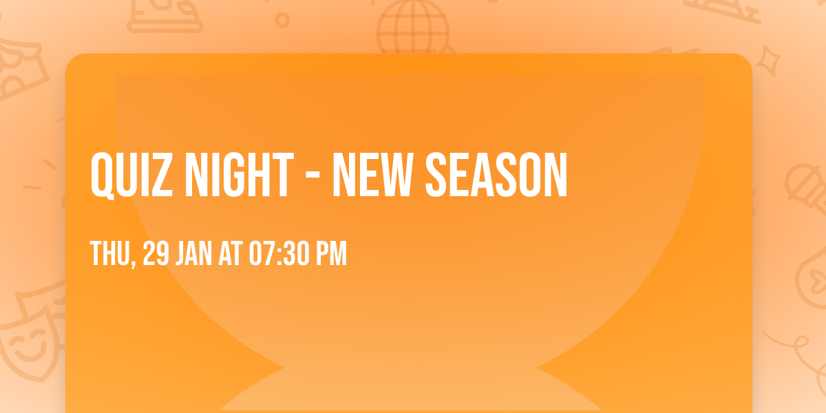 Quiz Night - New Season\u203c\ufe0f
