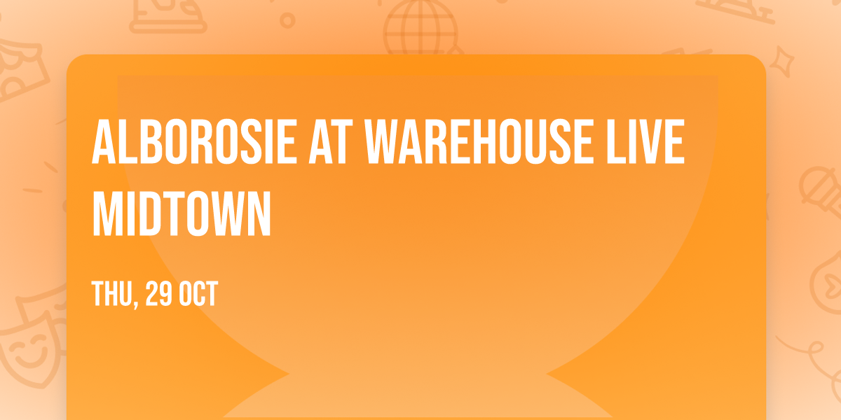 Alborosie at Warehouse Live Midtown