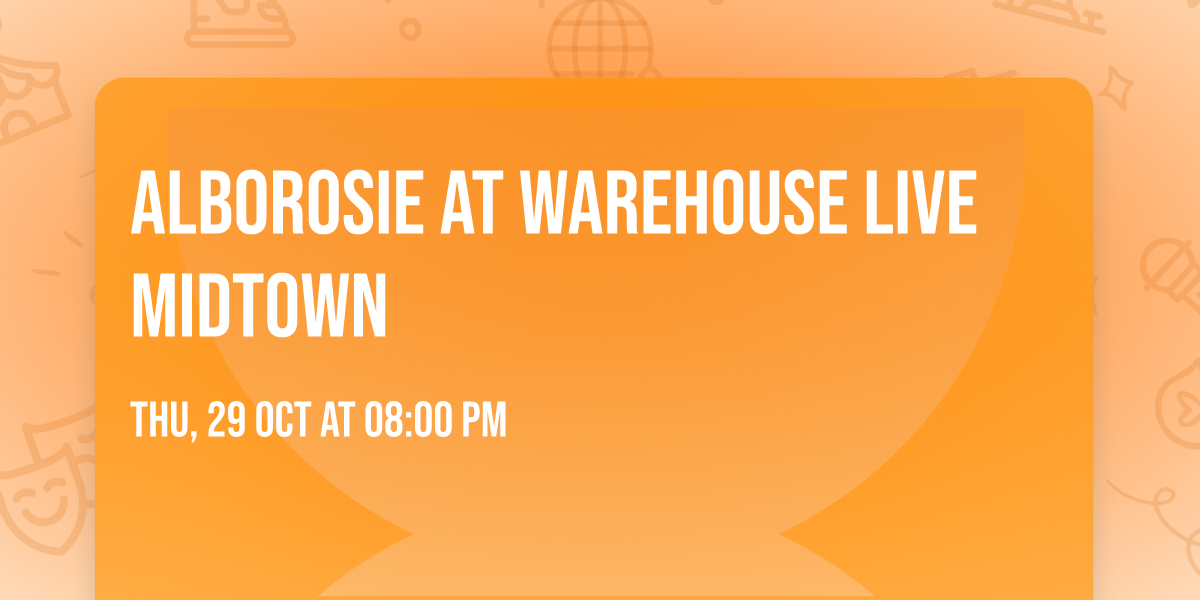 Alborosie at Warehouse Live Midtown