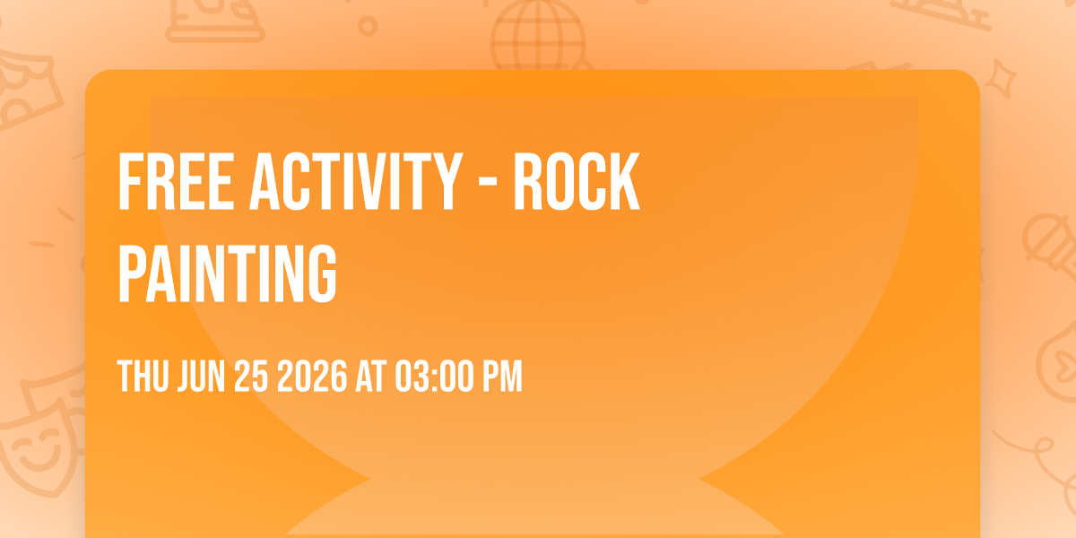 Free Activity - Rock painting