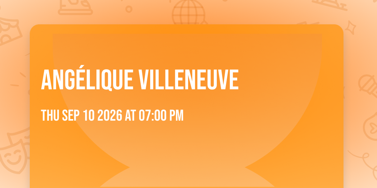 Affiche Angélique Villeneuve