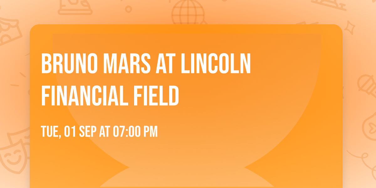 Bruno Mars at Lincoln Financial Field