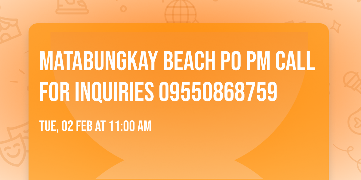 Matabungkay beach po pm call for inquiries 09550868759 