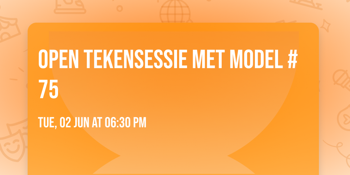 Open tekensessie met model #75