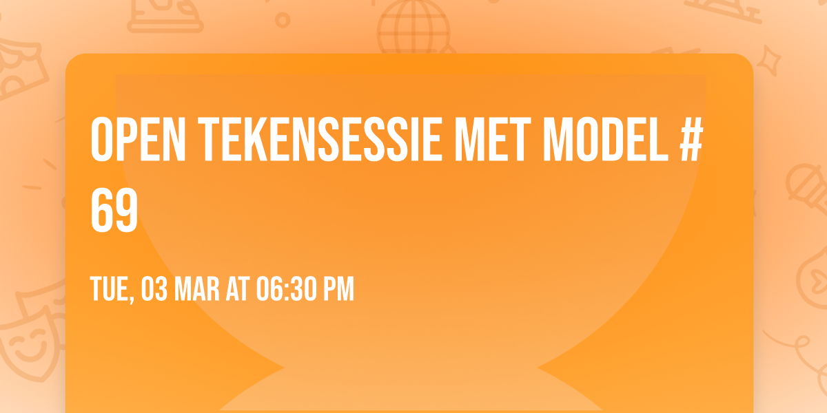Open tekensessie met model #69