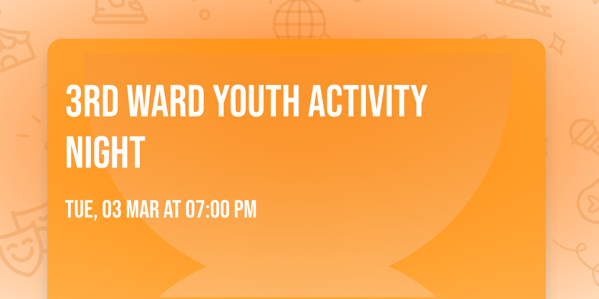 3rd Ward Youth Activity Night