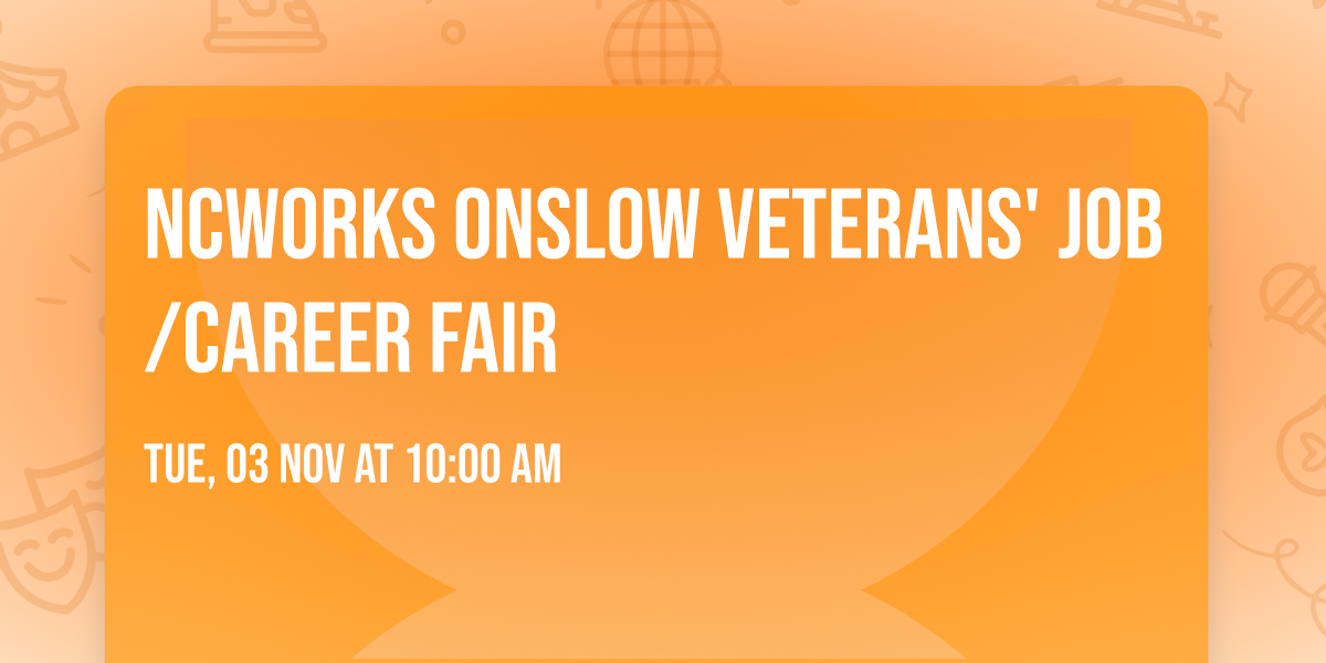 NCWorks Onslow Veterans' Job\/Career Fair