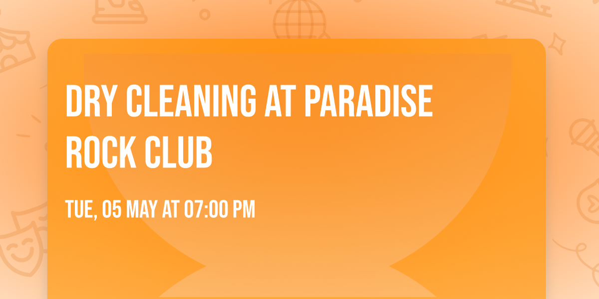 Dry Cleaning at Paradise Rock Club