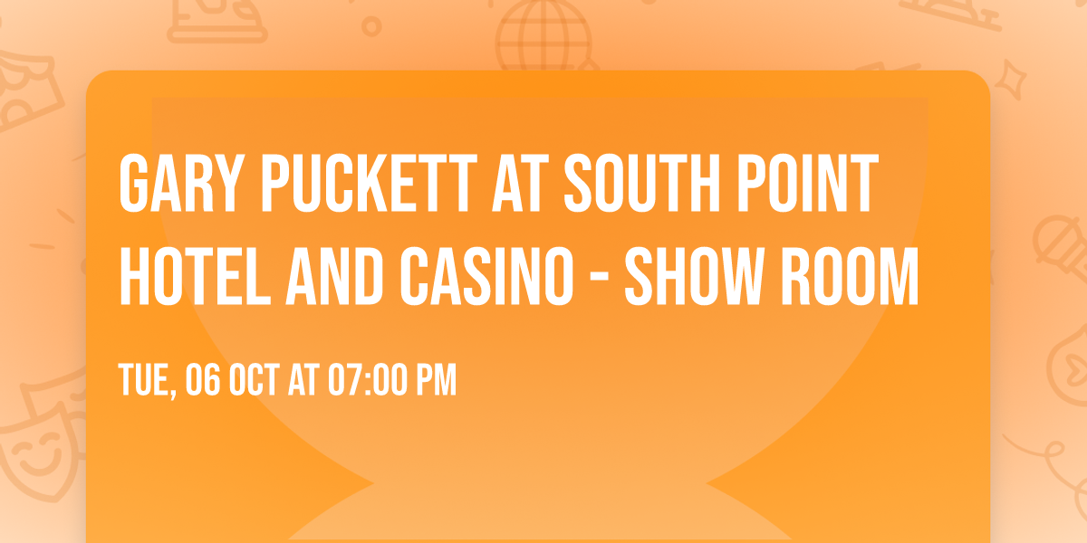 Gary Puckett at South Point Hotel and Casino - Show Room