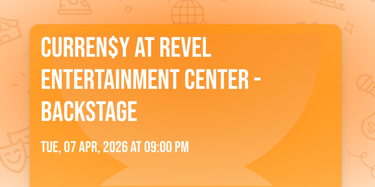 Curren$y at Revel Entertainment Center - Backstage