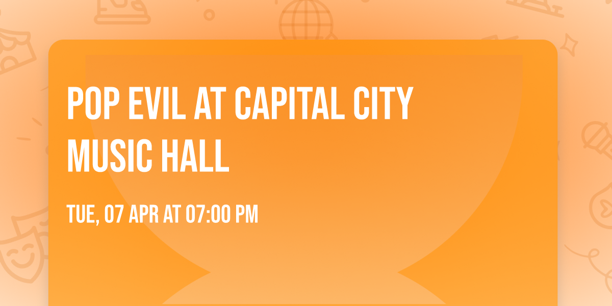 Pop Evil at Capital City Music Hall