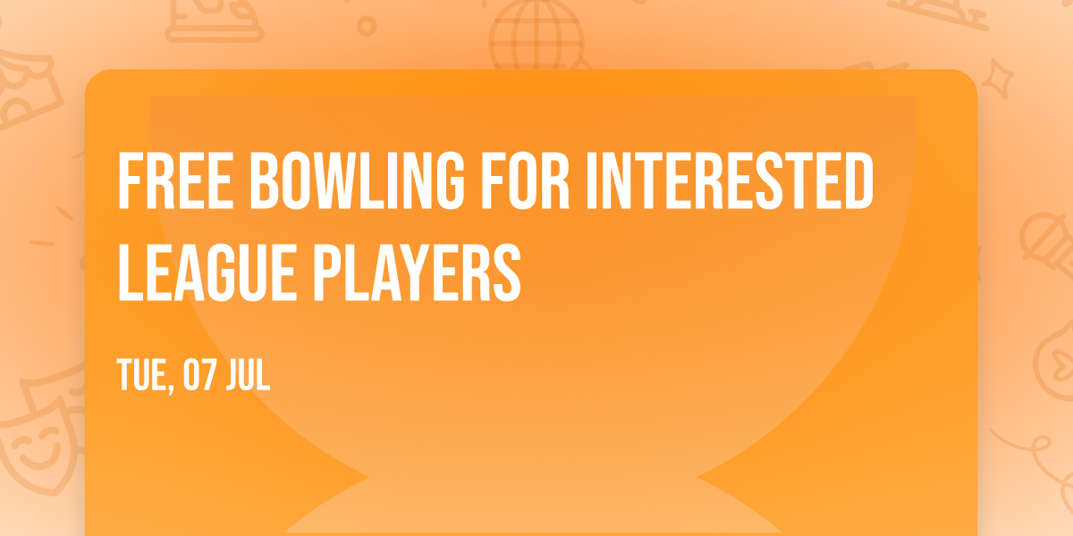 Free Bowling For interested League Players