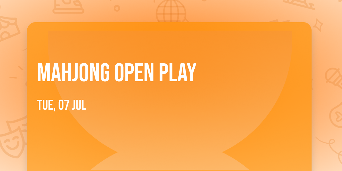 Mahjong open play