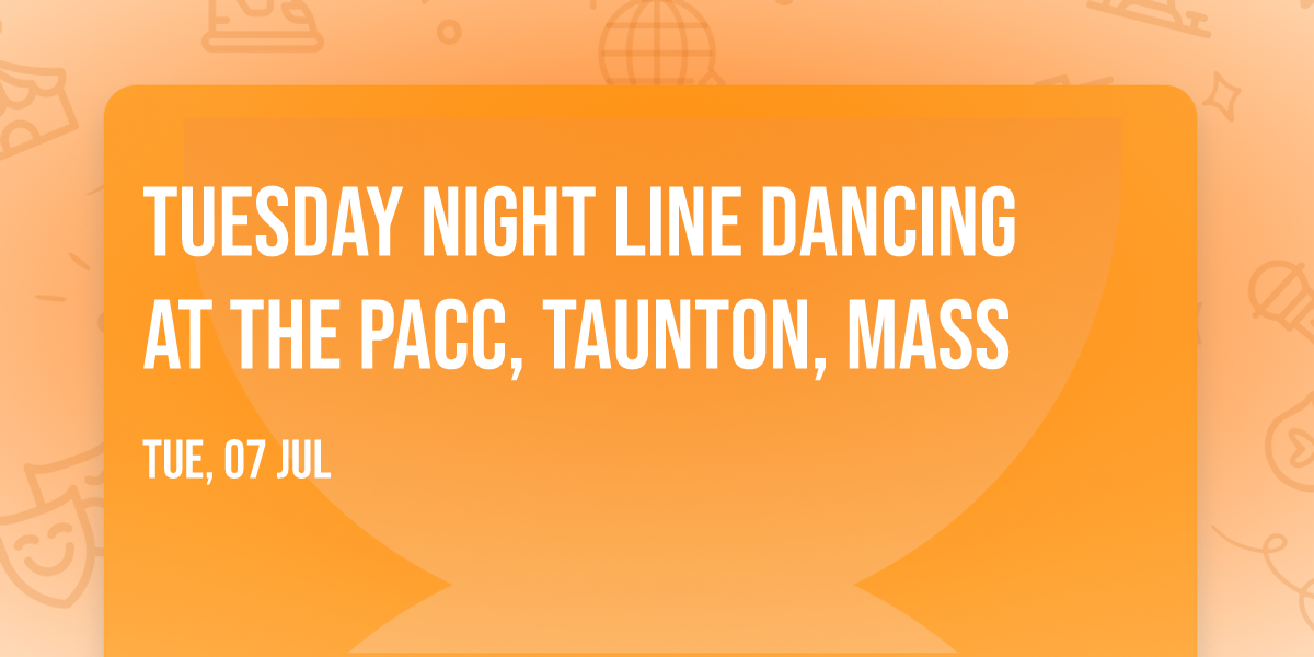 Tuesday night line dancing at the PACC, Taunton, Mass