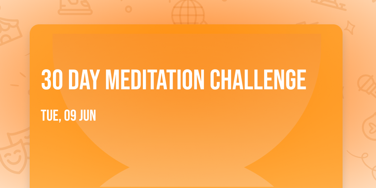 30 Day Meditation Challenge