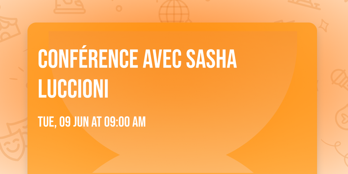Conf\u00e9rence avec Sasha Luccioni
