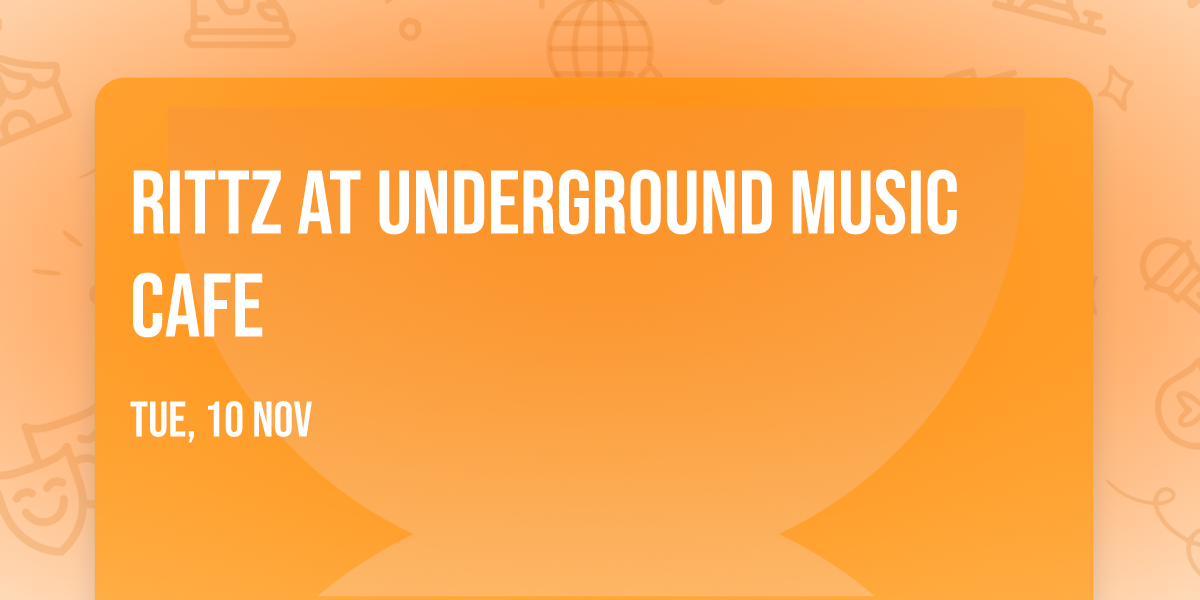Rittz at Underground Music Cafe