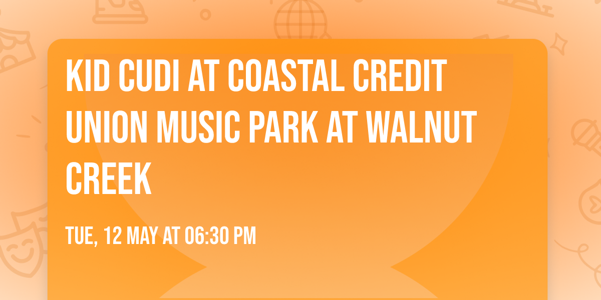 Kid Cudi at Coastal Credit Union Music Park at Walnut Creek