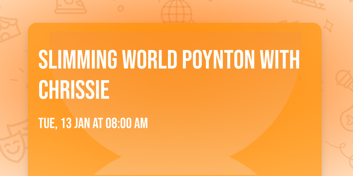 Slimming World Poynton with Chrissie 