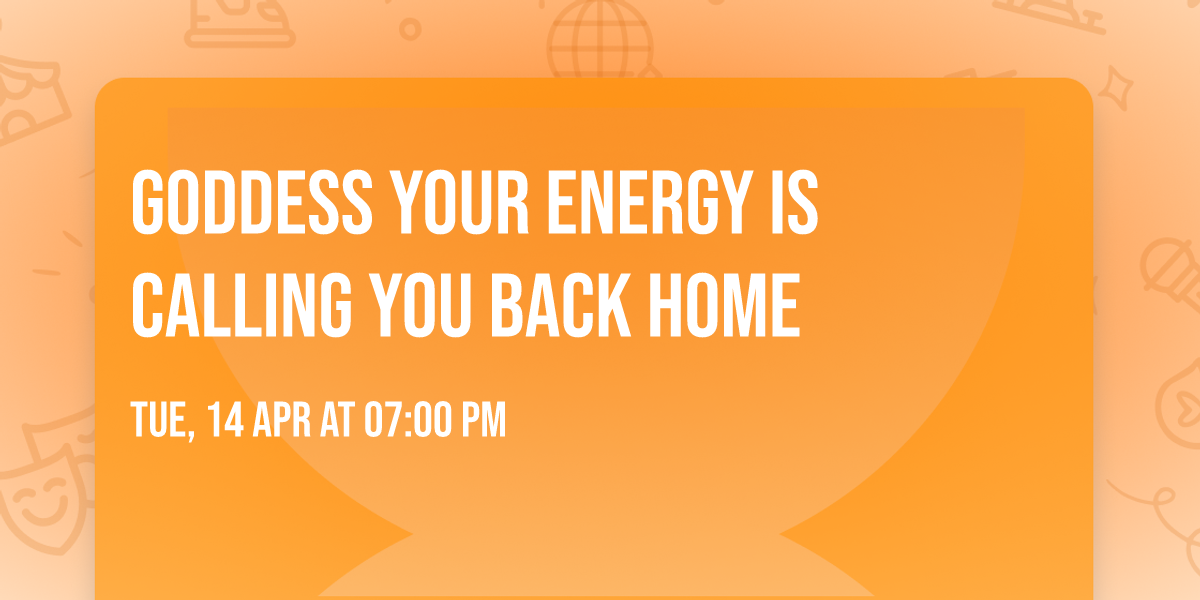 Goddess your energy is calling you back home \u2728