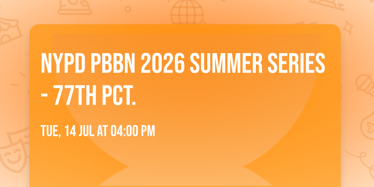 NYPD PBBN 2026 Summer Series - 77th Pct.