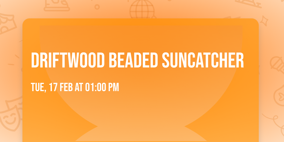 Driftwood Beaded Suncatcher