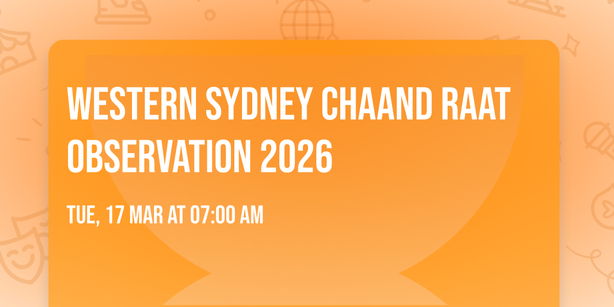 Western Sydney Chaand Raat Observation 2026