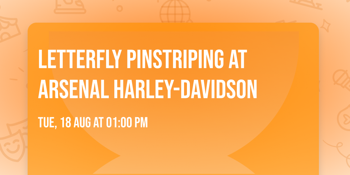 Letterfly Pinstriping at Arsenal Harley-Davidson