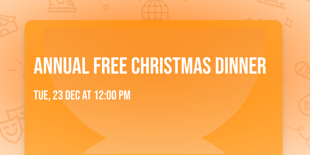 annual free Christmas dinner