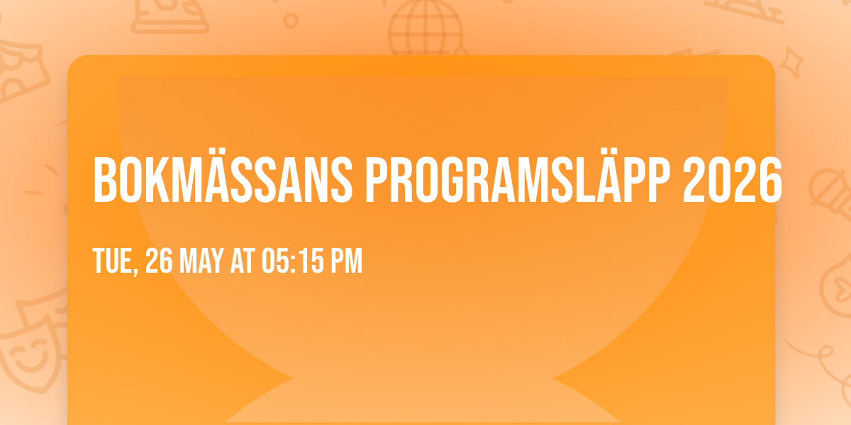 Bokm\u00e4ssans programsl\u00e4pp 2026