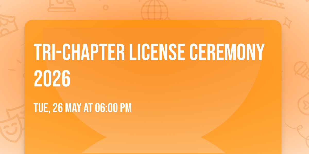 Tri-Chapter License Ceremony 2026