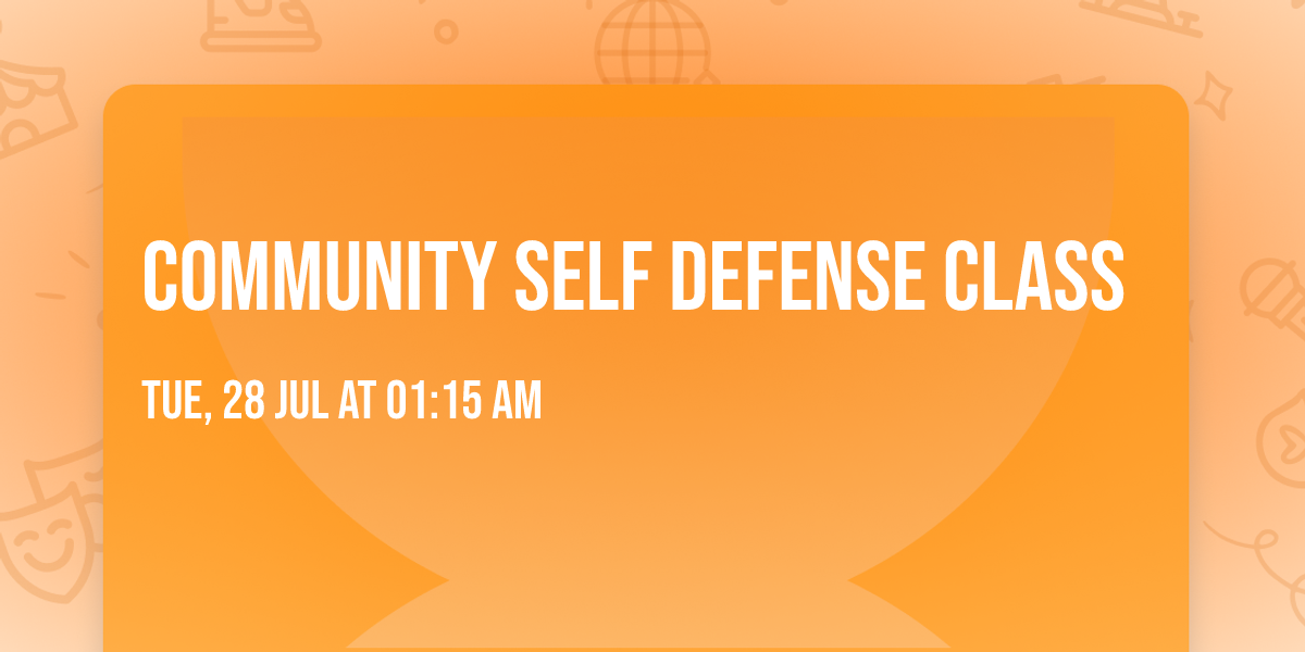 Community Self Defense Class