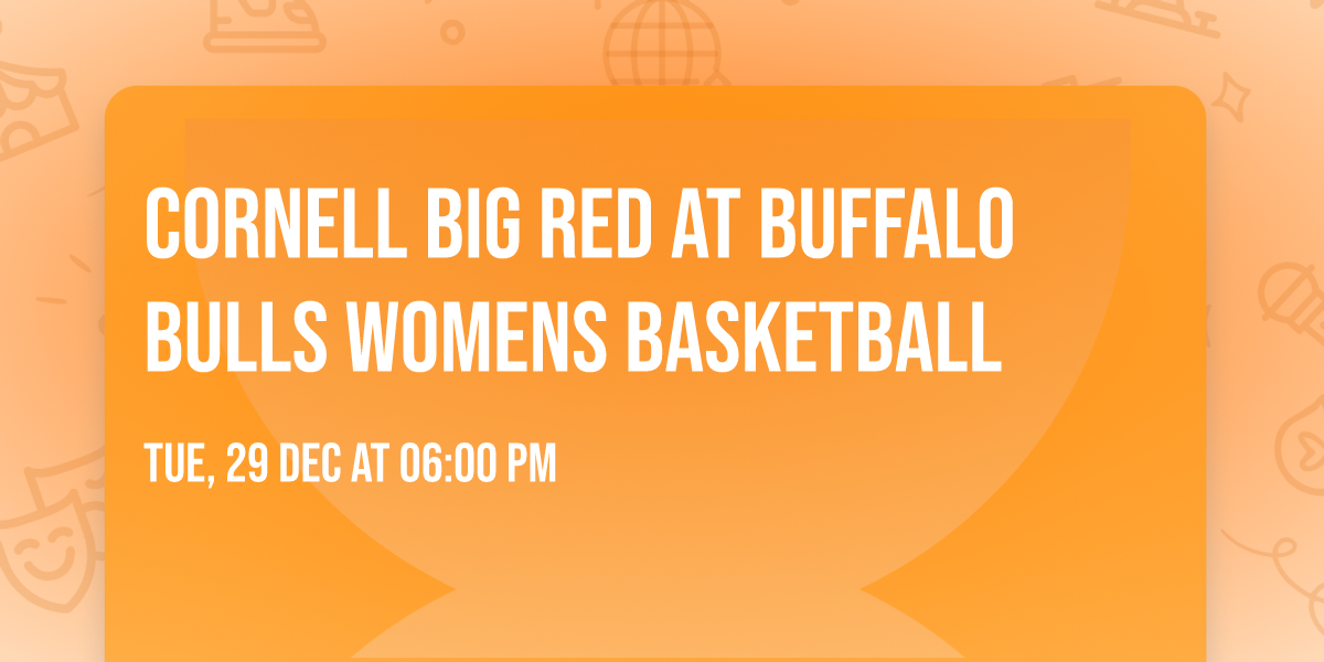 Cornell Big Red at Buffalo Bulls Womens Basketball
