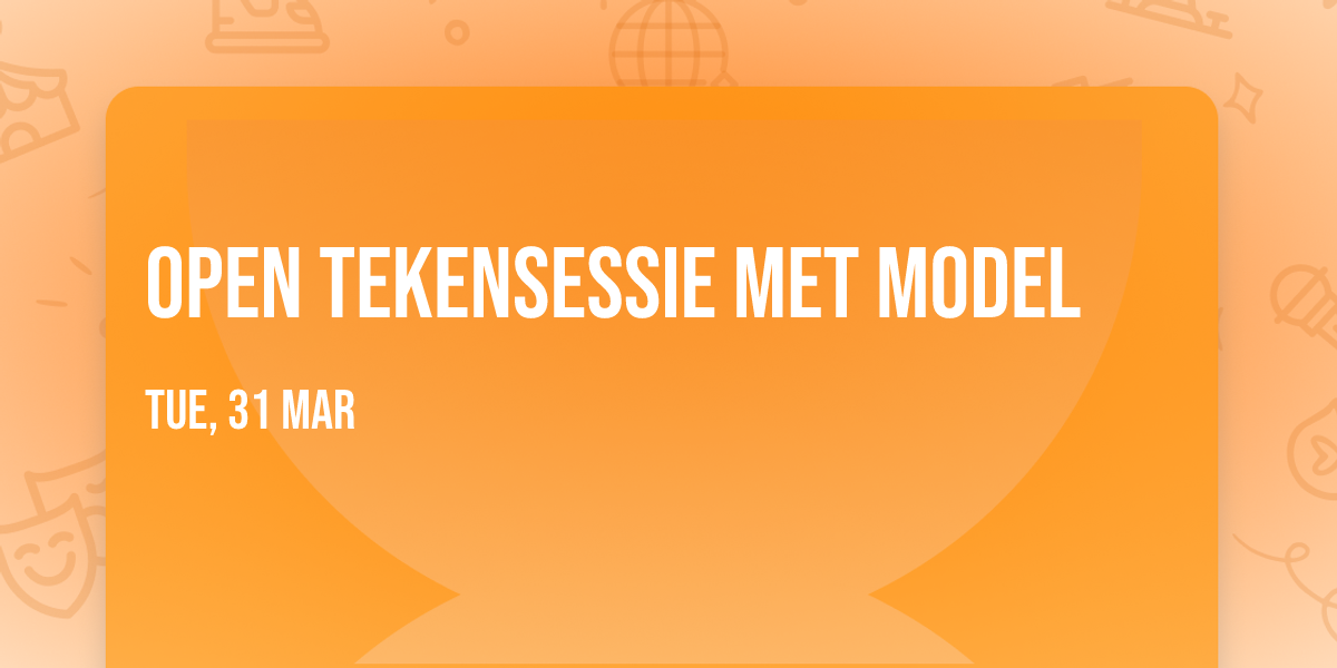 Open tekensessie met model