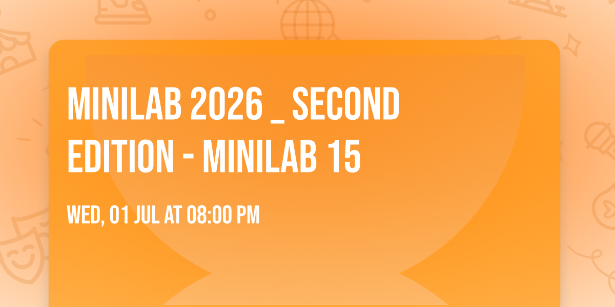 miniLab 2026 _ second edition - miniLab 15