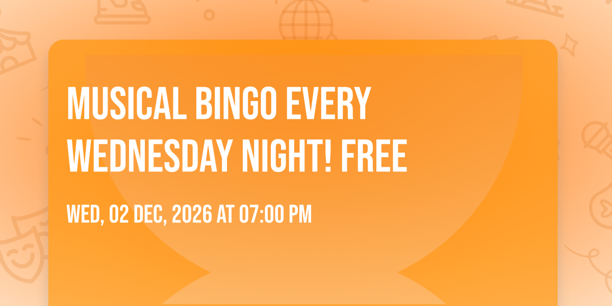 Musical Bingo every Wednesday Night! FREE, 20 Star St, Fall River, MA ...