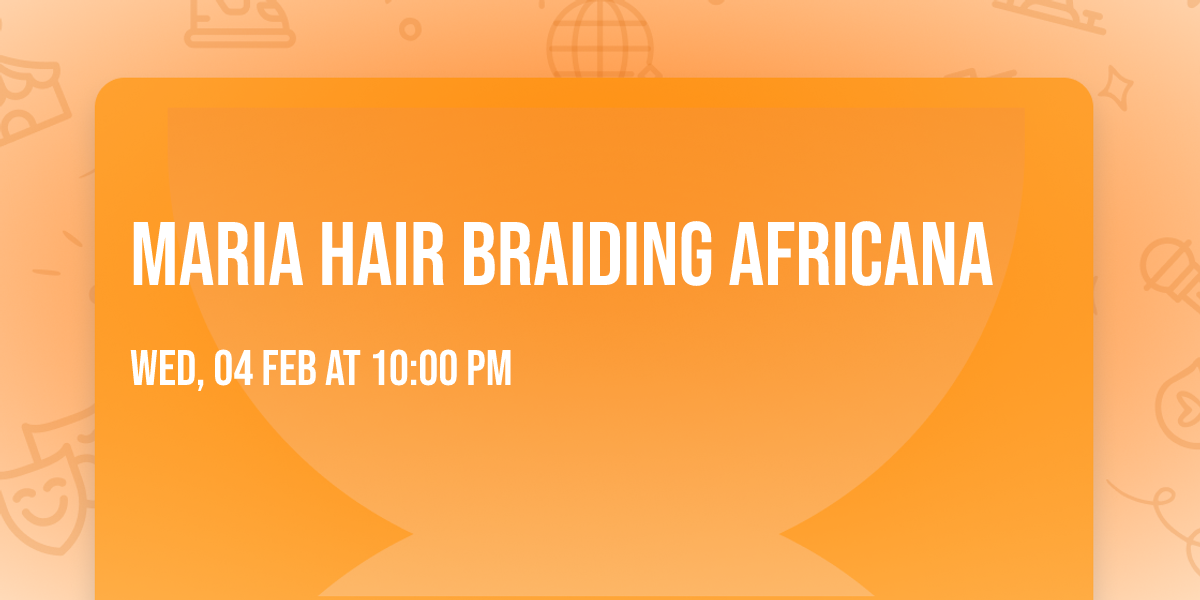 Maria hair Braiding africana 