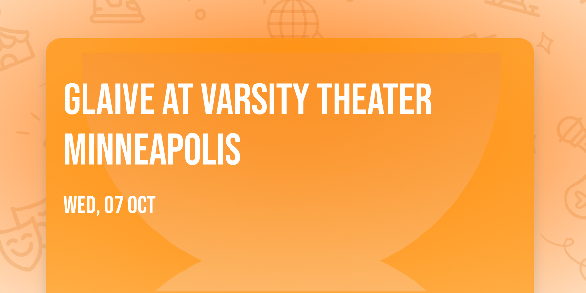 glaive at Varsity Theater Minneapolis