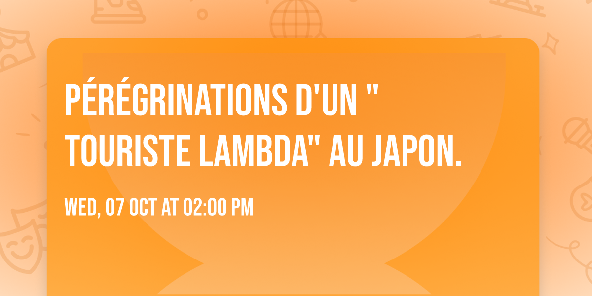 P\u00e9r\u00e9grinations d'un "touriste lambda" au Japon.