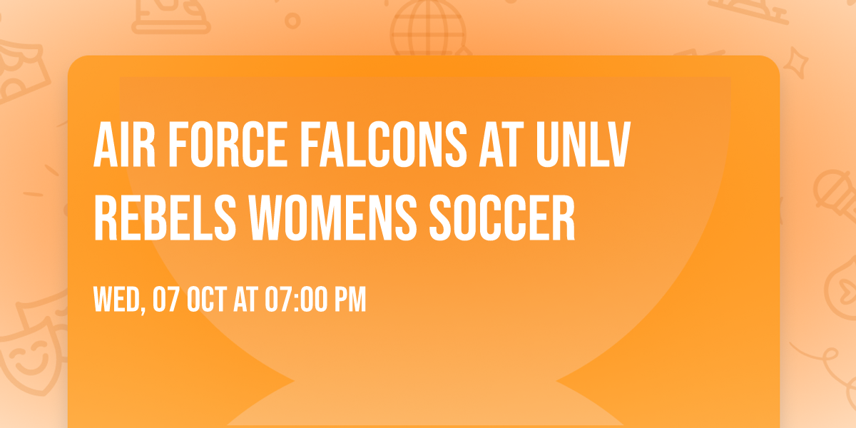 Air Force Falcons at UNLV Rebels Womens Soccer