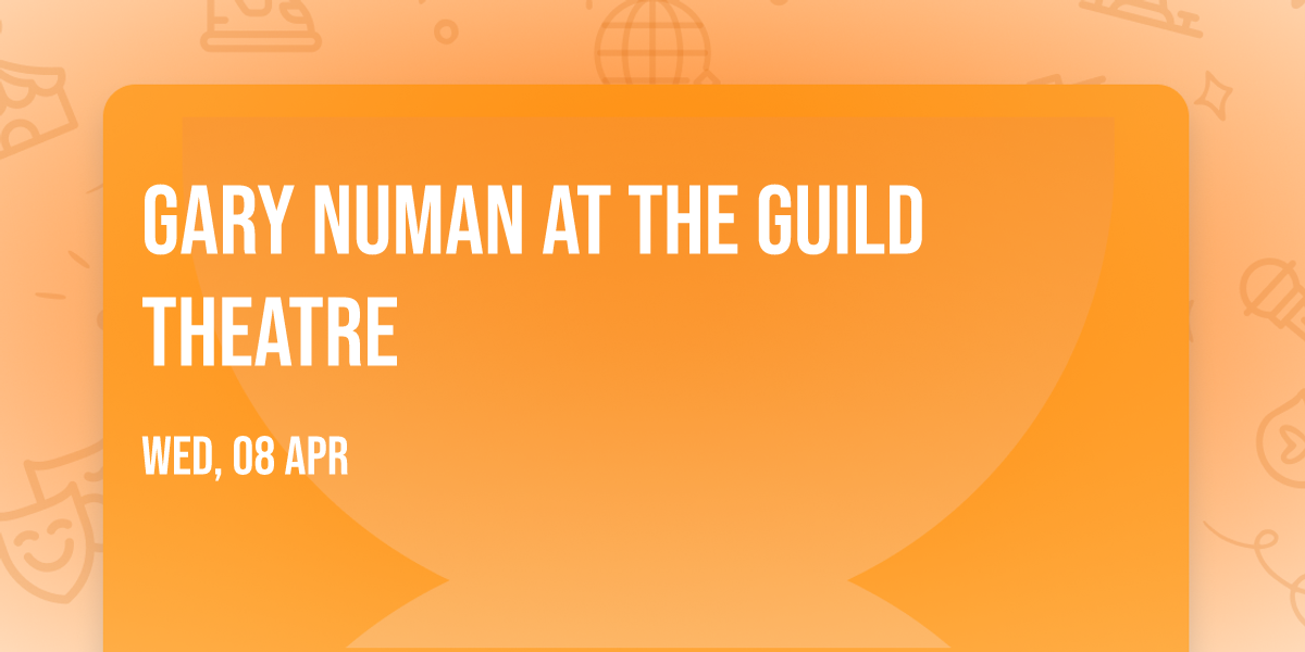 Gary Numan at The Guild Theatre