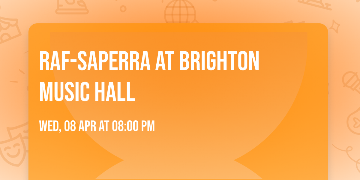 Raf-Saperra at Brighton Music Hall