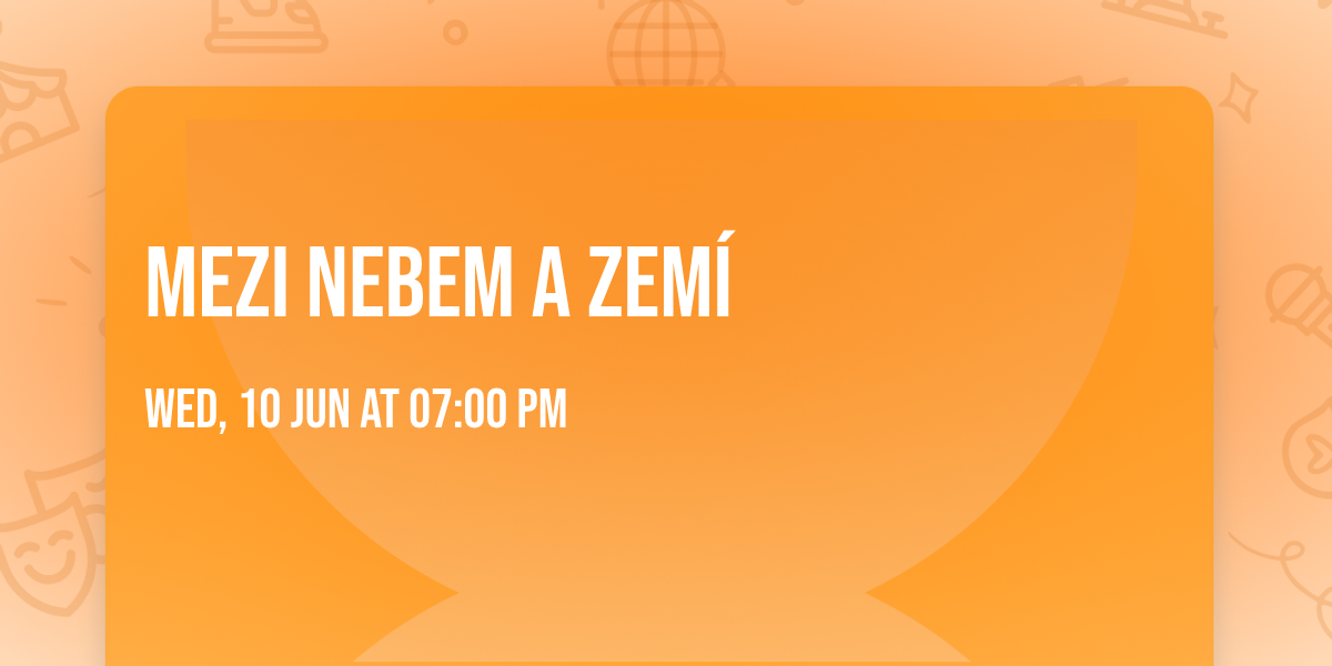 Mezi nebem a zem\u00ed \u2601\ufe0f