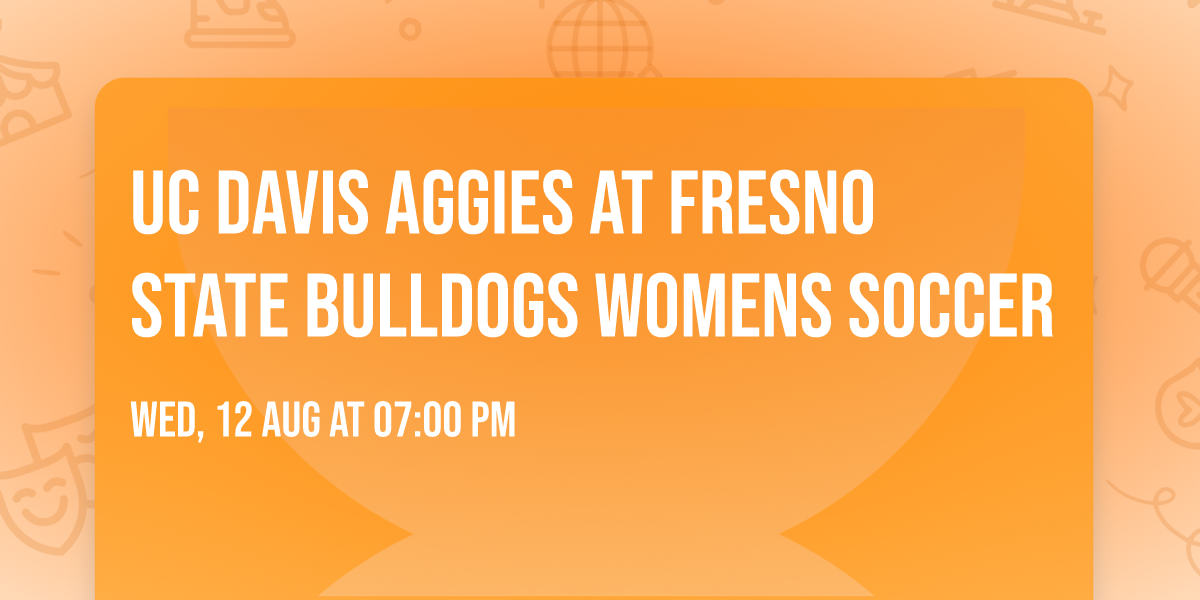UC Davis Aggies at Fresno State Bulldogs Womens Soccer