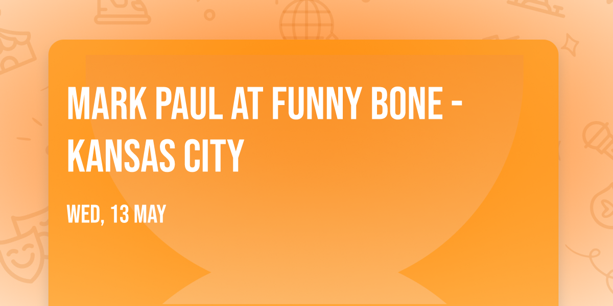Mark Paul at Funny Bone - Kansas City