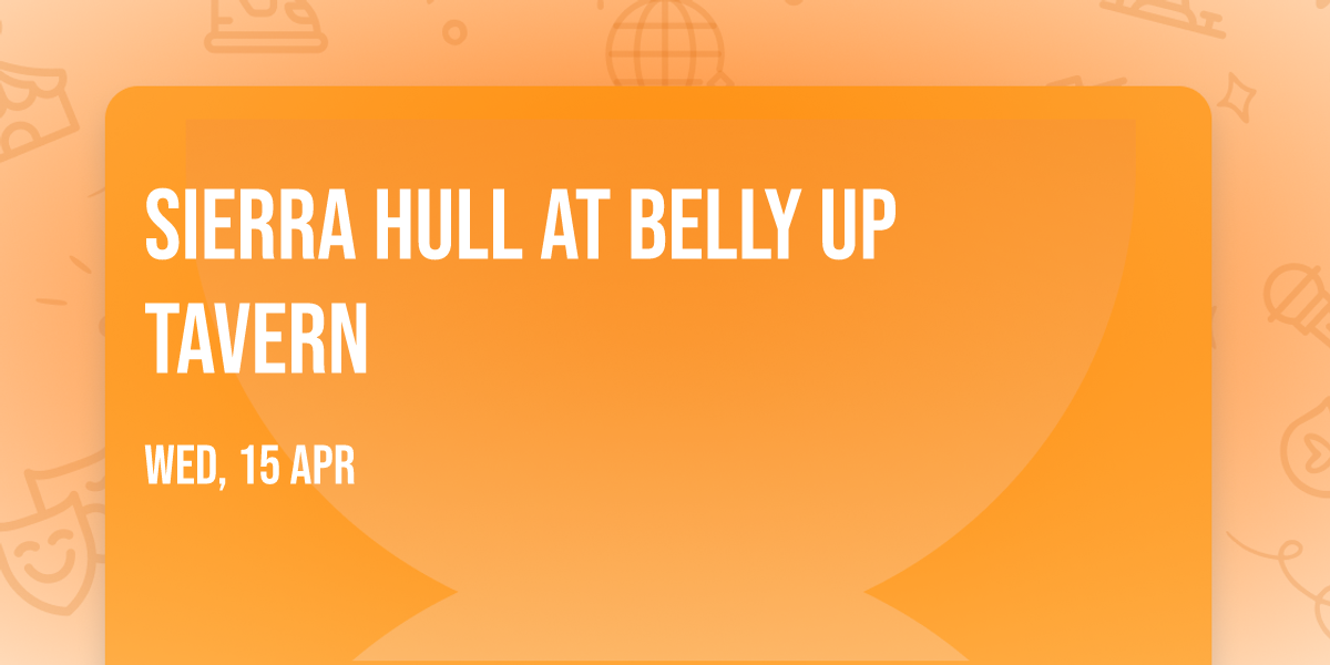 Sierra Hull at Belly Up Tavern